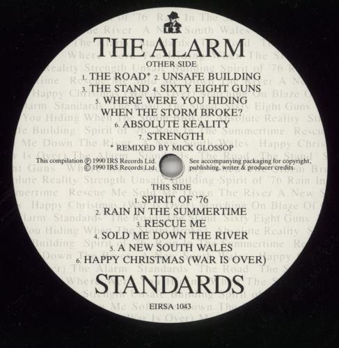 The Alarm Standards vinyl LP album (LP record) UK ALALPST480732