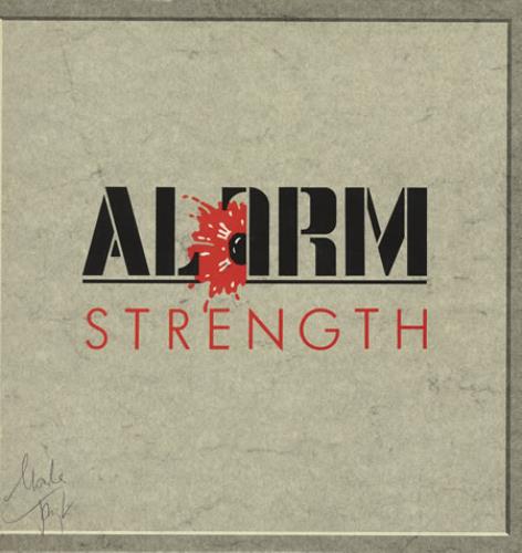 The Alarm Strength - Fully Autographed! vinyl LP album (LP record) UK ALALPST360823
