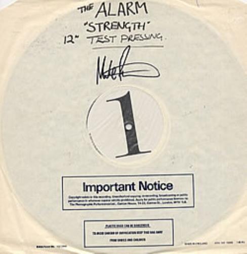 The Alarm Strength 12" vinyl single (12 inch record / Maxi-single) UK ALA12ST217038