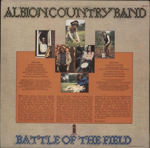 The Albion Band Battle Of The Field + PR vinyl LP album (LP record) UK AB1LPBA865217