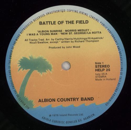The Albion Band Battle Of The Field vinyl LP album (LP record) Dutch AB1LPBA873445