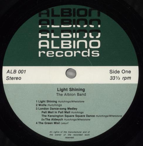 The Albion Band Light Shining vinyl LP album (LP record) UK AB1LPLI539576