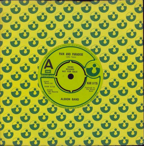 The Albion Band Pain And Paradise - A Label 7" vinyl single (7 inch record / 45) UK AB107PA791898