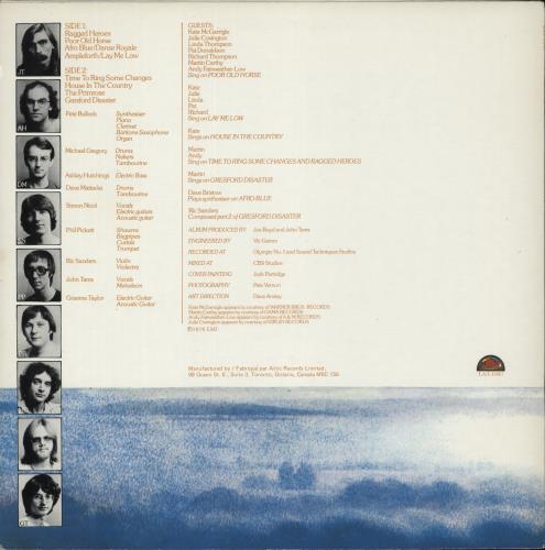 The Albion Band Rise Up Like The Sun vinyl LP album (LP record) Canadian AB1LPRI873442