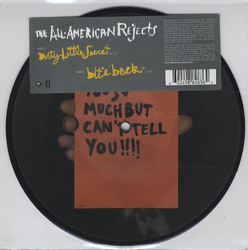 The All-American Rejects Dirty Little Secret 7" vinyl single (7 inch record / 45) UK REJ07DI335366