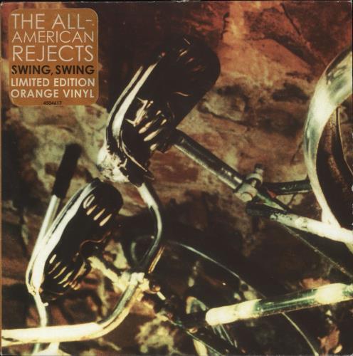 The All-American Rejects Swing Swing - Orange Vinyl 7" vinyl single (7 inch record / 45) UK REJ07SW254869