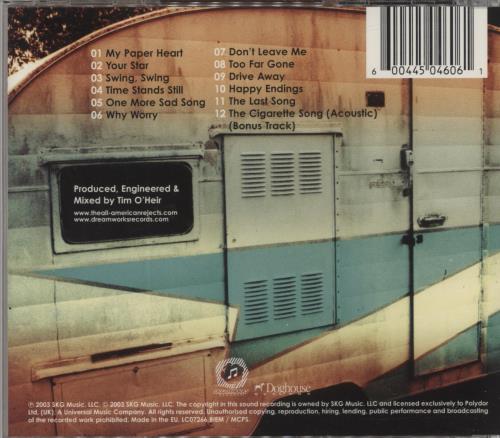 The All-American Rejects The All-American Rejects - Special Edition CD album (CDLP) UK REJCDTH269467