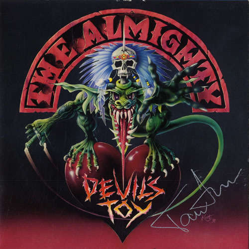 The Almighty Devil's Toy - Autographed 7" vinyl single (7 inch record / 45) UK AMT07DE558700