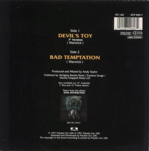 The Almighty Devil's Toy 7" vinyl single (7 inch record / 45) UK AMT07DE56504