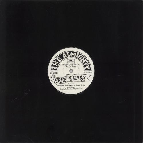 The Almighty Free 'N' Easy 12" vinyl single (12 inch record / Maxi-single) UK AMT12FR230234