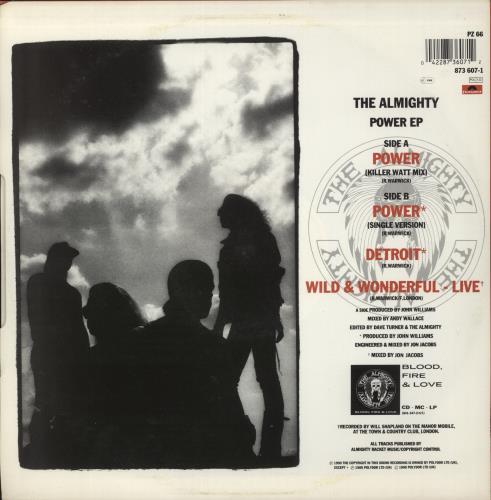 The Almighty Power EP 12" vinyl single (12 inch record / Maxi-single) UK AMT12PO175590