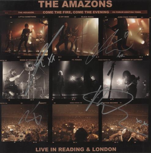 The Amazons Come the Fire, Come the Evening [Live in Reading & London] - Autographed 12" vinyl single (12 inch record / Maxi-single) UK X-I12CO881090