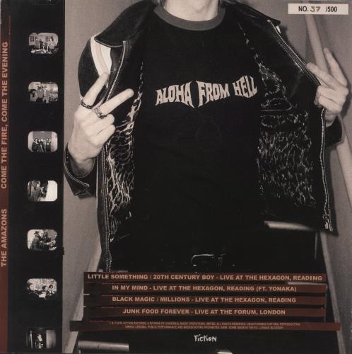 The Amazons Come the Fire, Come the Evening [Live in Reading & London] - Autographed 12" vinyl single (12 inch record / Maxi-single) UK X-I12CO881090