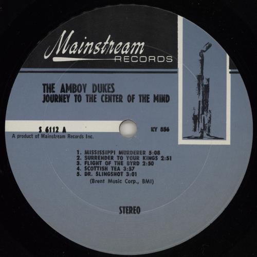 The Amboy Dukes (US) Journey To The Center Of The Mind vinyl LP album (LP record) US ADULPJO737382