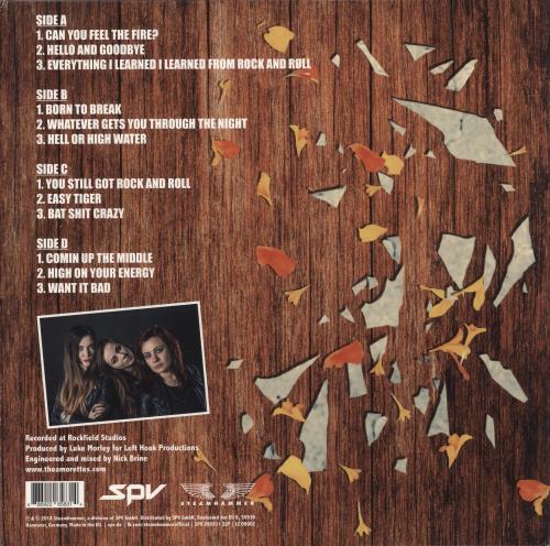 The Amorettes Born To Break - Blue With Black Swirl Vinyl + CD - Autographed 2-LP vinyl record set (Double LP Album) UK 9L72LBO875503