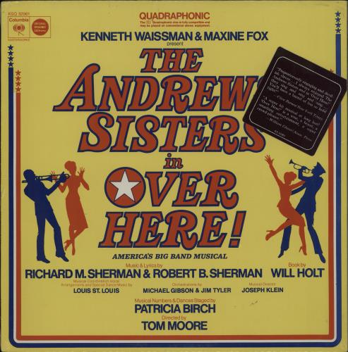 The Andrews Sisters Over Here! vinyl LP album (LP record) US ADZLPOV759780