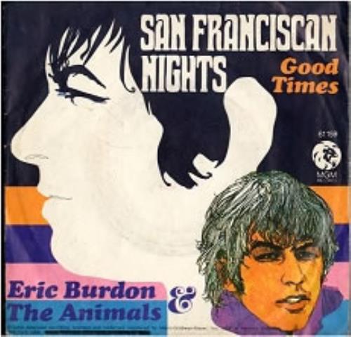 The Animals San Franciscan Nights 7" vinyl single (7 inch record / 45) German ANM07SA173209