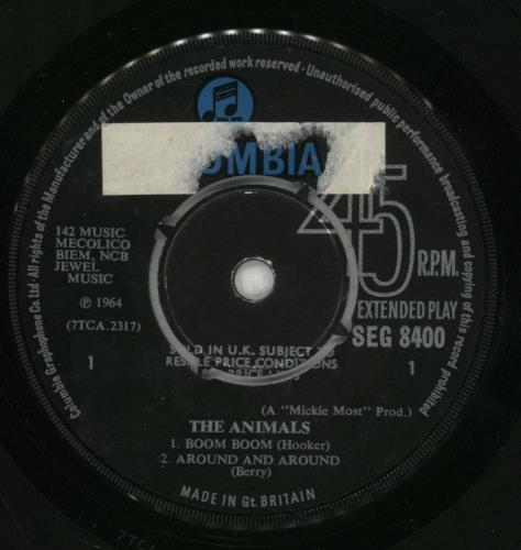 The Animals The Animals EP 7" vinyl single (7 inch record / 45) UK ANM07TH62671