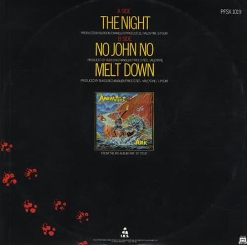 The Animals The Night 12" vinyl single (12 inch record / Maxi-single) UK ANM12TH137368
