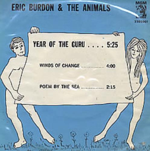 The Animals Year Of The Guru 7" vinyl single (7 inch record / 45) Mexican ANM07YE274045