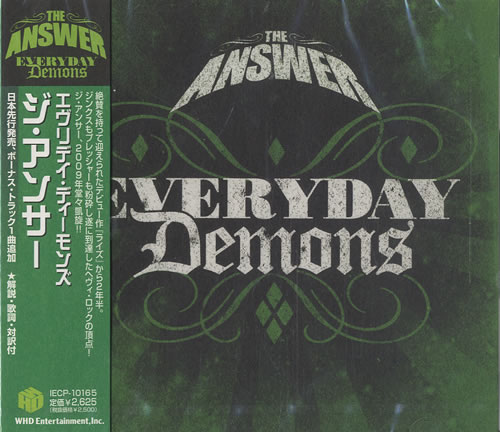The Answer Everyday Demons CD album (CDLP) Japanese TQ9CDEV456216