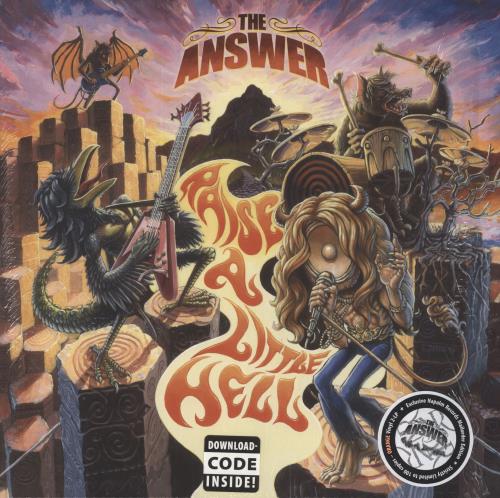 The Answer Raise A Little Hell - Open Shrink - Orange 2-LP vinyl record set (Double LP Album) Austrian TQ92LRA805000