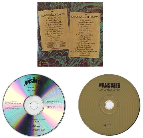 The Answer Rise - Special Edition 2 CD album set (Double CD) UK TQ92CRI438383