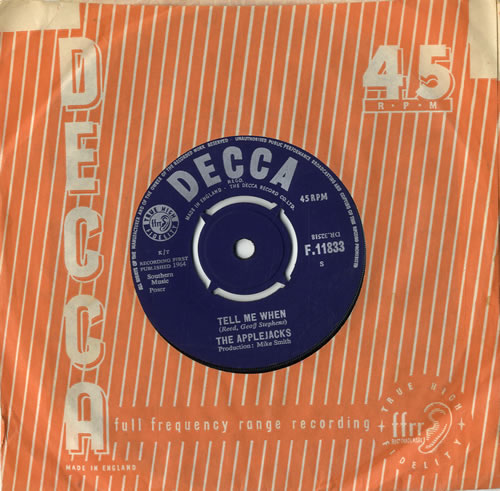 The Applejacks Tell Me When 7" vinyl single (7 inch record / 45) UK T9A07TE546402