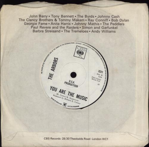 The Arbors Valley Of The Dolls - A Label 7" vinyl single (7 inch record / 45) UK 6TA07VA788123