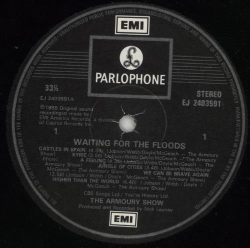 The Armoury Show Waiting For The Floods vinyl LP album (LP record) UK AMWLPWA316288