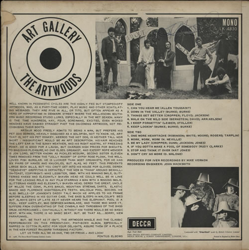 The Artwoods Art Gallery - Autographed vinyl LP album (LP record) UK ATWLPAR580653