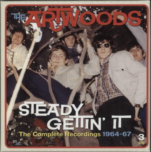 The Artwoods Steady Gettin' It [The Complete Recordings 1964-67] 3-CD album set (Triple CD) UK ATW3CST880728