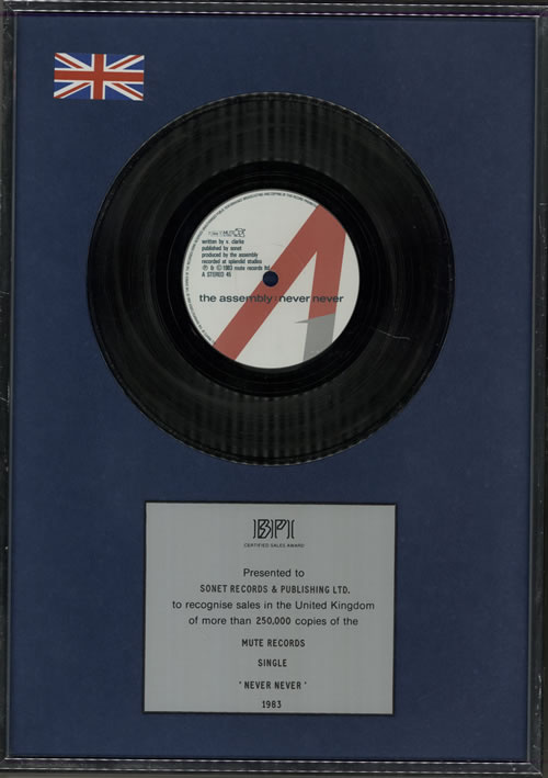 The Assembly Never Never award disc UK ASMAWNE579257