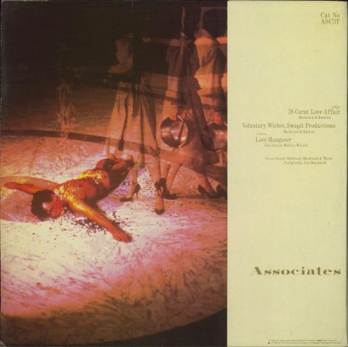 The Associates 18 Carat Love Affair - Gold Promo Stamp 12" vinyl single (12 inch record / Maxi-single) UK ATS12CA788620