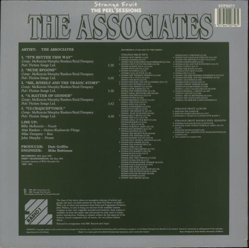 The Associates The Peel Sessions 12" vinyl single (12 inch record / Maxi-single) UK ATS12TH808375