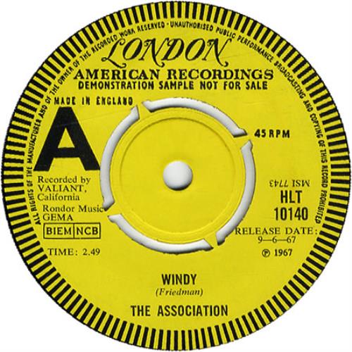 The Association Windy - Demo 7" vinyl single (7 inch record / 45) UK ASC07WI454088