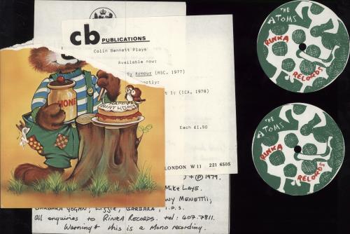 The Atoms Swingalongamuck + Birthday Card 7" vinyl single (7 inch record / 45) UK 3-F07SW782969