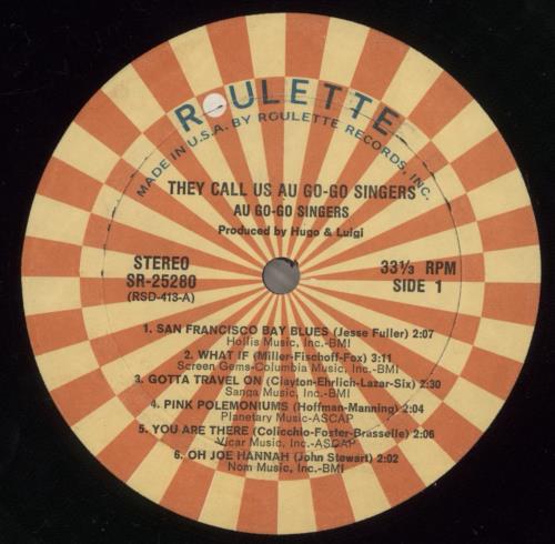 The Au Go-Go Singers They Call Us Au Go-Go Singers vinyl LP album (LP record) US 91FLPTH876169
