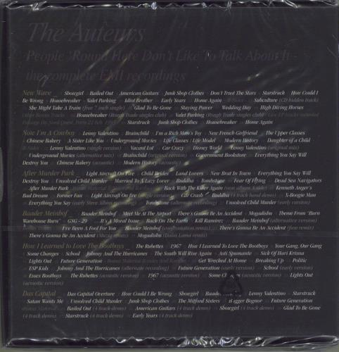 The Auteurs People 'Round Here Don't Like To Talk About It: The Complete EMI Recordings - Sealed CD Album Box Set UK ATRDXPE807575