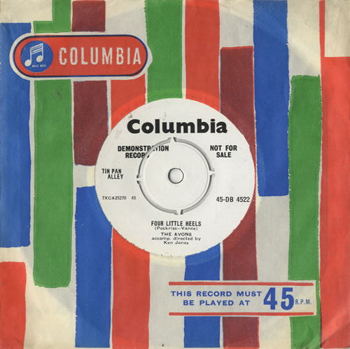 The Avons Four Little Heels 7" vinyl single (7 inch record / 45) UK AV007FO483659
