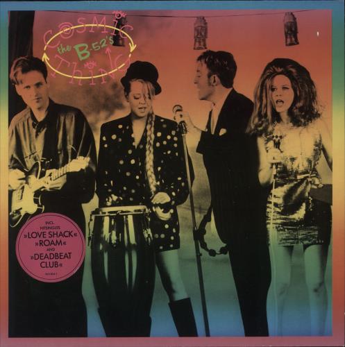 The B-52's Cosmic Thing - Hype Stickered vinyl LP album (LP record) UK B52LPCO681871