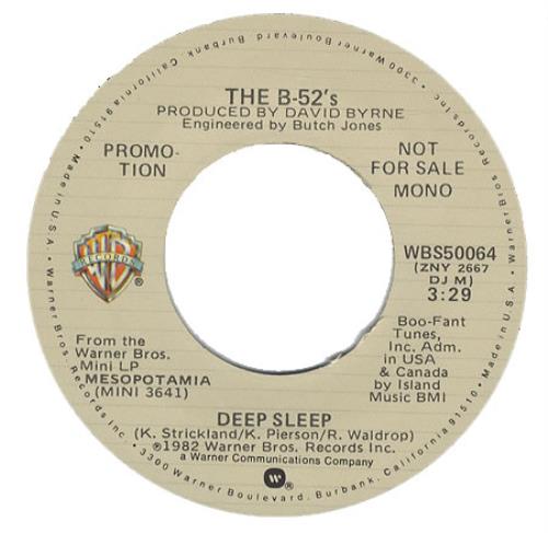 The B-52's Deep Sleep 7" vinyl single (7 inch record / 45) US B5207DE127239