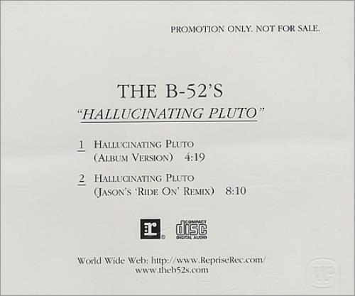 The B-52's Hallucinating Pluto - Promo CD single (CD5 / 5") US B52C5HA122246