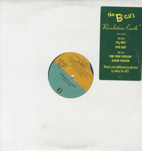 The B-52's Revolution Earth 12" vinyl single (12 inch record / Maxi-single) US B5212RE11372