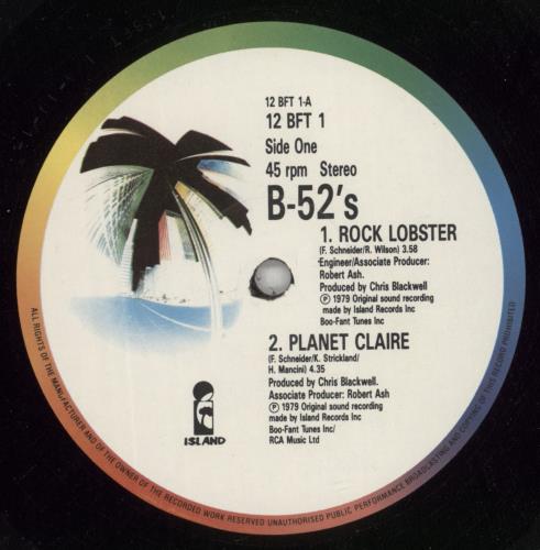The B-52's Rock Lobster 12" vinyl single (12 inch record / Maxi-single) UK B5212RO102343