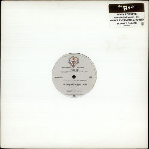 The B-52's Rock Lobster 12" vinyl single (12 inch record / Maxi-single) US B5212RO98337