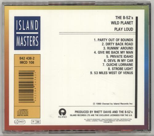 The B-52's Wild Planet CD album (CDLP) UK B52CDWI701000