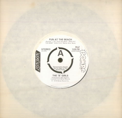 The 'B' Girls Fun At The Beach 7" vinyl single (7 inch record / 45) UK U5W07FU545913