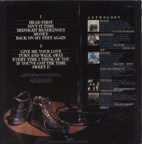 The Babys Anthology vinyl LP album (LP record) UK BYSLPAN384727
