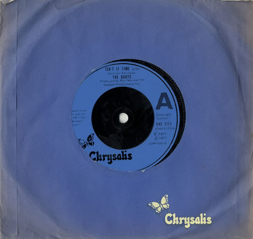 The Babys Isn't It Time 7" vinyl single (7 inch record / 45) UK BYS07IS566581